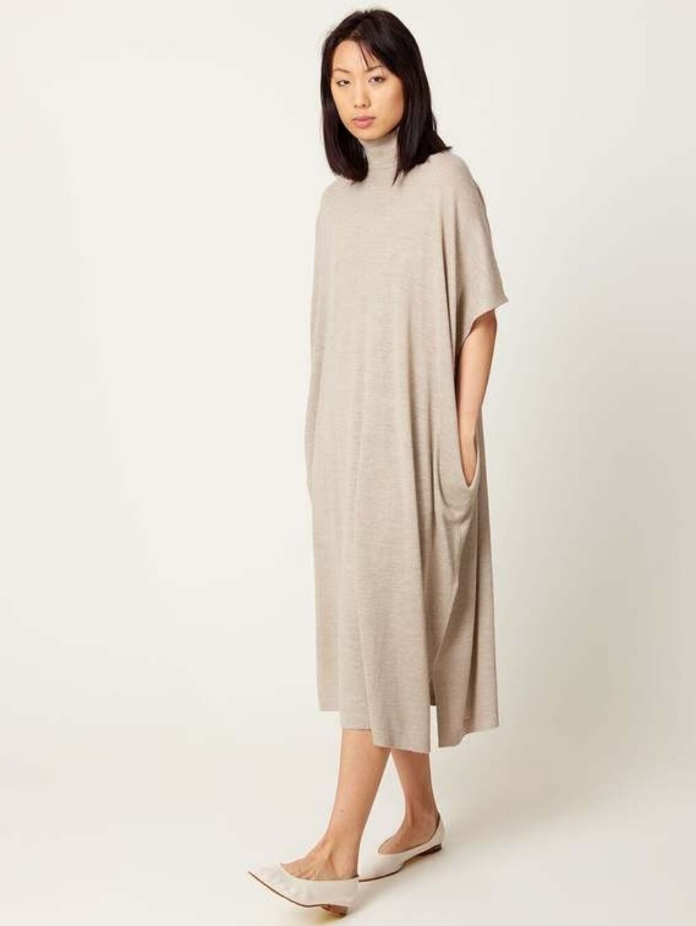 Lauren Manoogian Relaxed Turtleneck Midi Dress